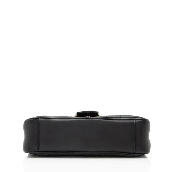 Gucci Matelasse Leather Pearl GG Marmont Small Flap Bag - Picture 4 of 15